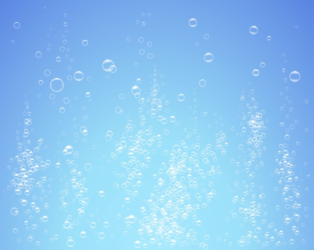 Bubbels onder water illustratie