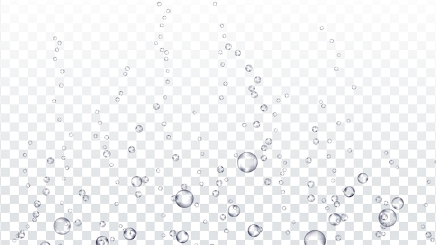 Bubbels onderwater transparant