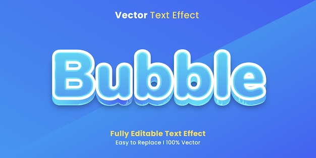 Bubble 3d bewerkbaar teksteffect