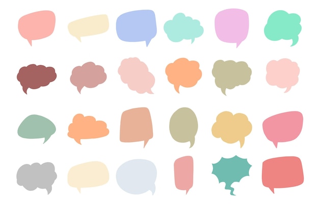 Bubble chat text vector collection