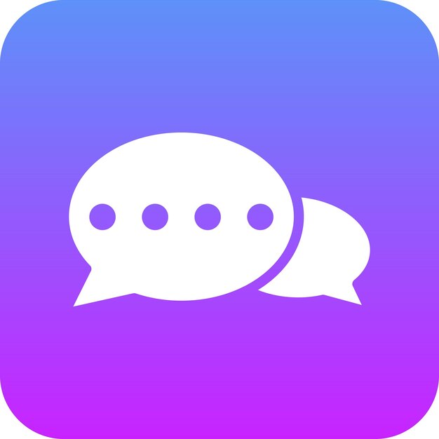 Vector bubble chat vector icon illustration of diplomacy iconset