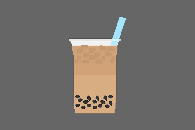 Bubble coffee cup plastic ice boba