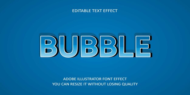 Bubble editable векторный текстовый шрифт