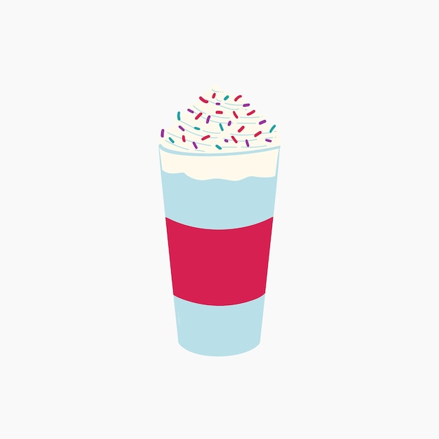 Bubble Gum Drink Illustration