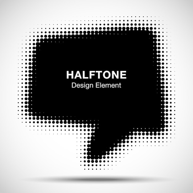 Bolla halftone design element illustrazione vettoriale