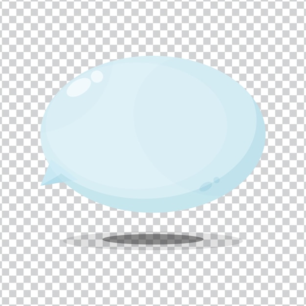 Vector bubble icon on blank background