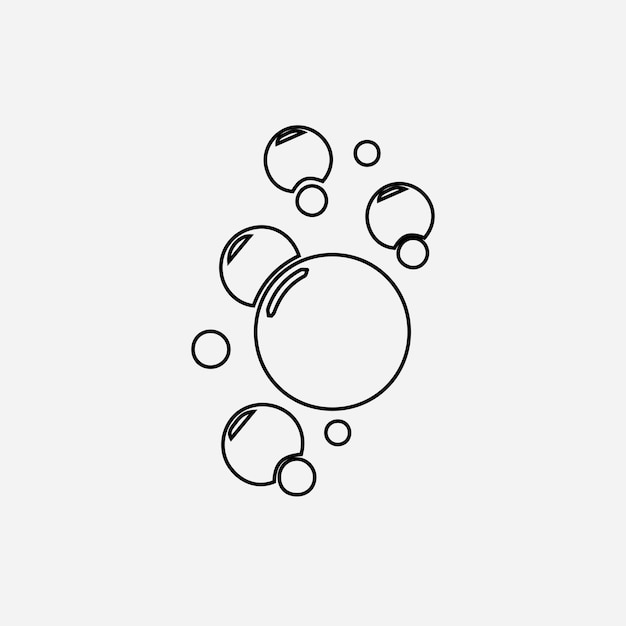 Vector bubble icon vector