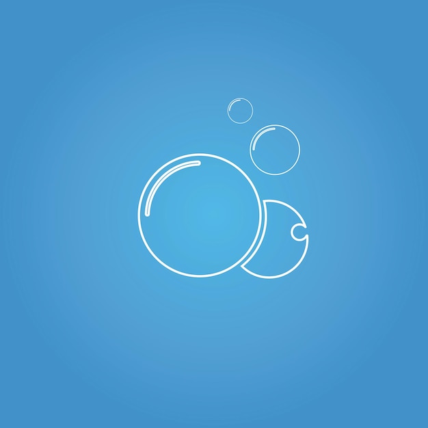 Bubble icon vector