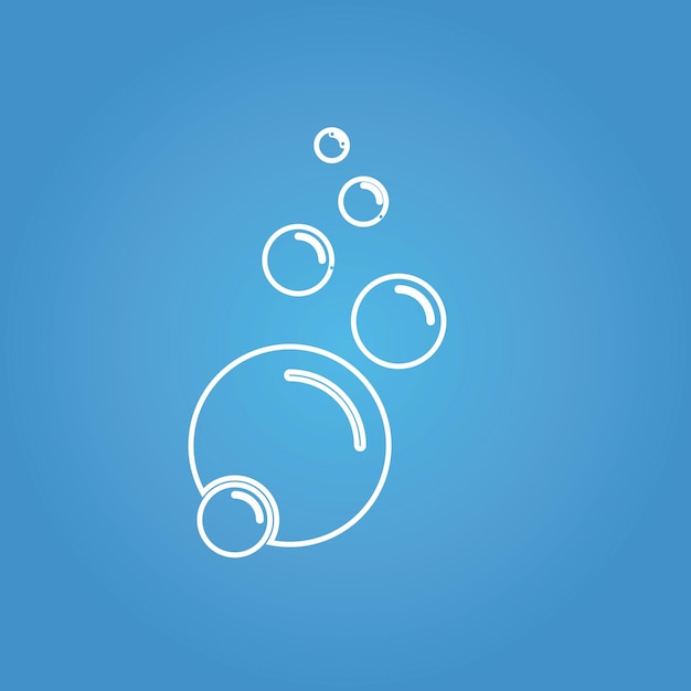 Bubble icon vector