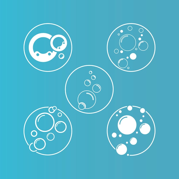 Bubble icon vector