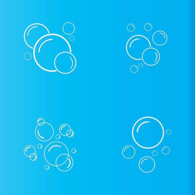 Bubble icon vector