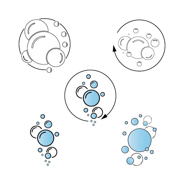 Bubble icon vector