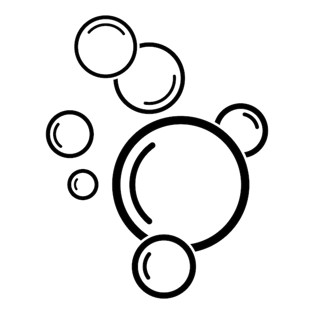Premium Vector | Bubble logo template vector icon illustration design