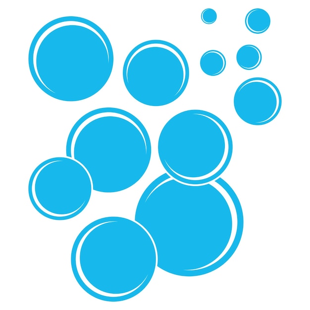 Premium Vector | Bubble logo template vector icon illustration design