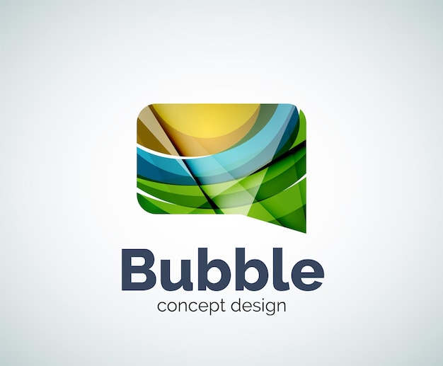 Bubble logo template