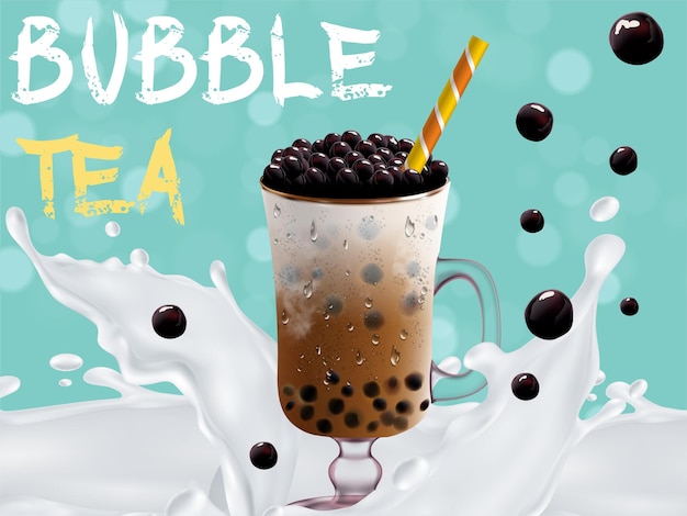 Bubble milk tea Pearl milk tea Different sorts of Boba Yummy drinks