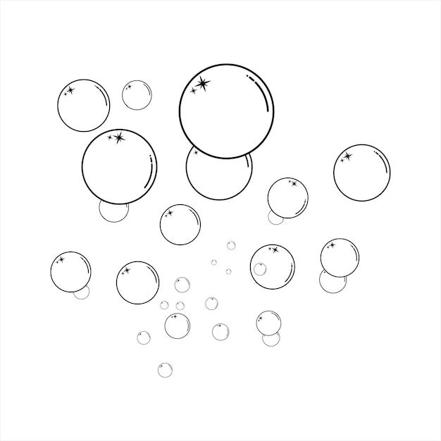 Bubble pictogram vector illustratie ontwerpsjabloon