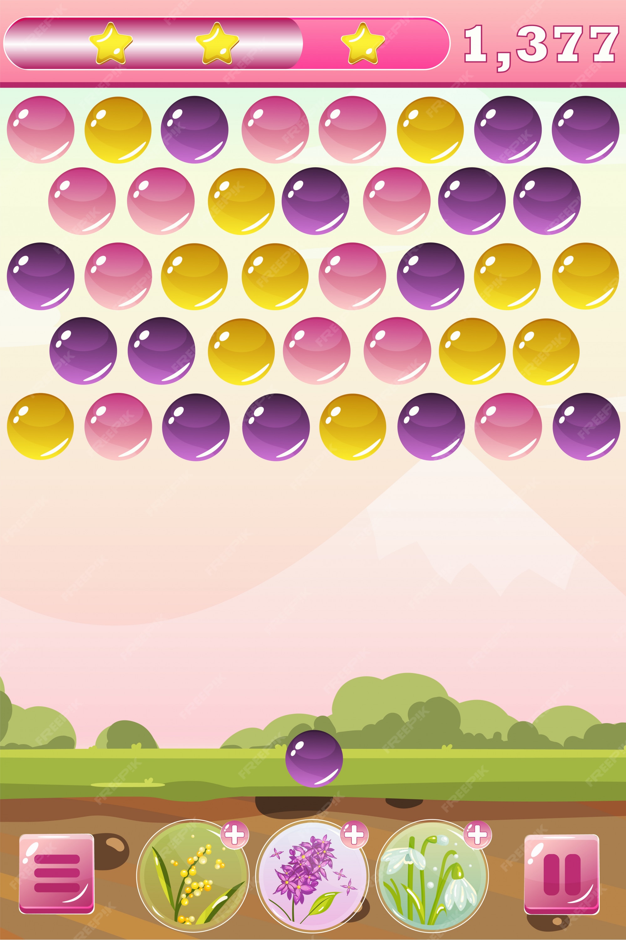 Bubble Shooter Cartoon Graphics, Designs & Templates