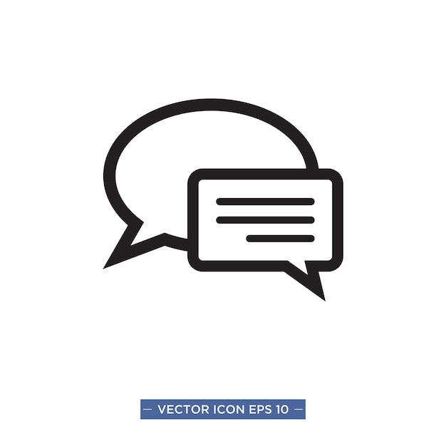 Bubble speech icon vector illustration