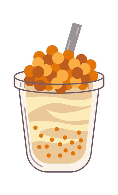 Bubble Tea Drink Vector illustration