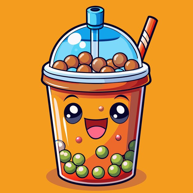 Vector bubble tea vector illustration and artwork