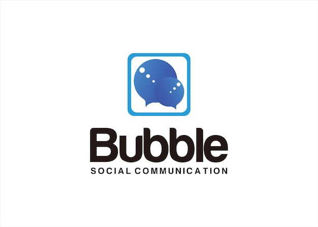 bubble text message logo design symbol communication