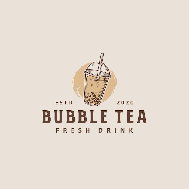 Bubble thee logo ontwerpsjabloon