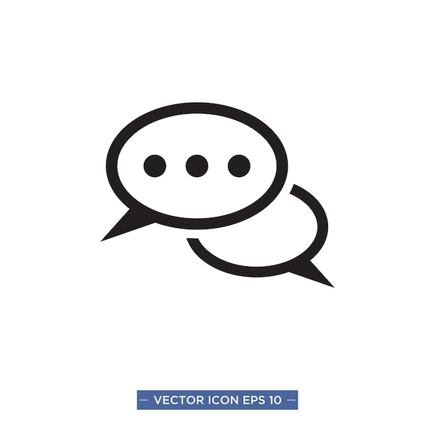 Bubble toespraak pictogram vectorillustratie