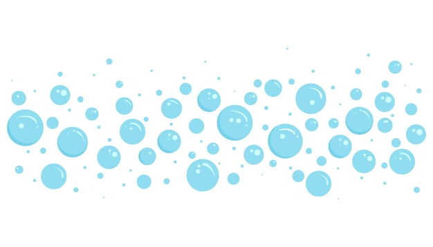 Bubble vector soap background foam border suds pattern effervescent air fizzy drinks carbonated