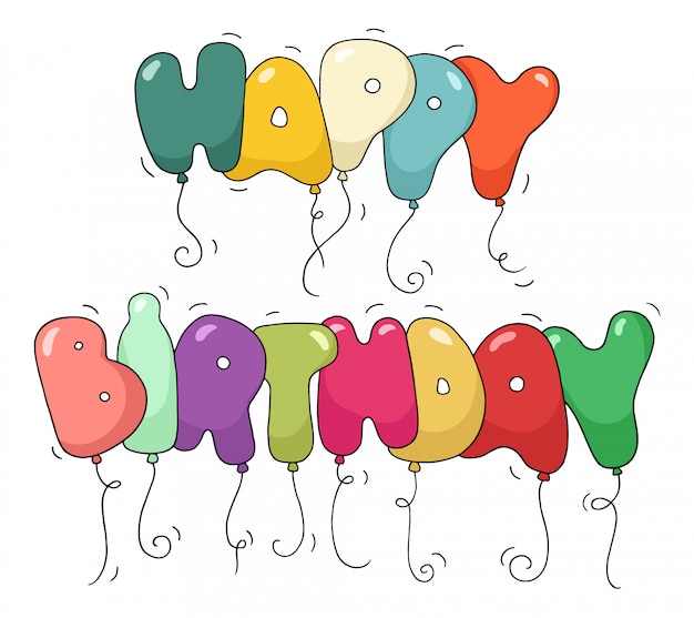 Bubble vormige zin - Happy Birthday