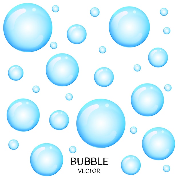 Vector bubble watercolor background