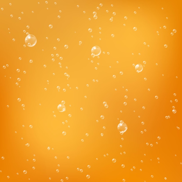 bubbles in golden liquid. drop beer. oil or honey texture with bubbles. 