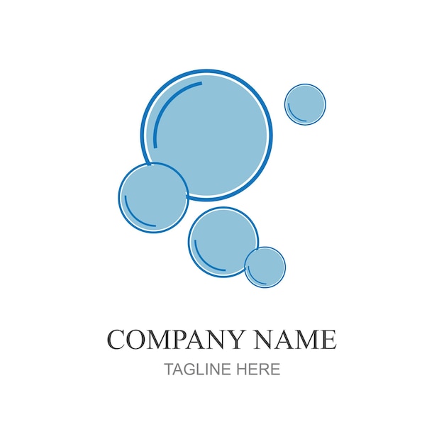 Vector bubbles icon vector element design template web