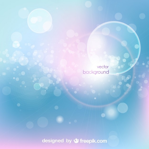 Vector bubbly bokeh background