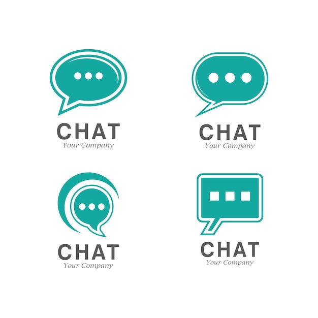 Buble chat icon Vector Illustration design Logo template