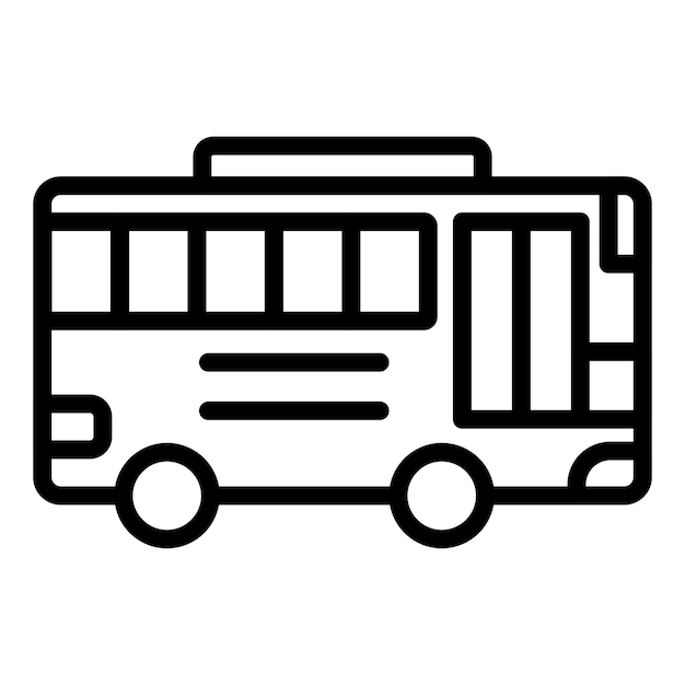 Bublic Transportation Icon Style