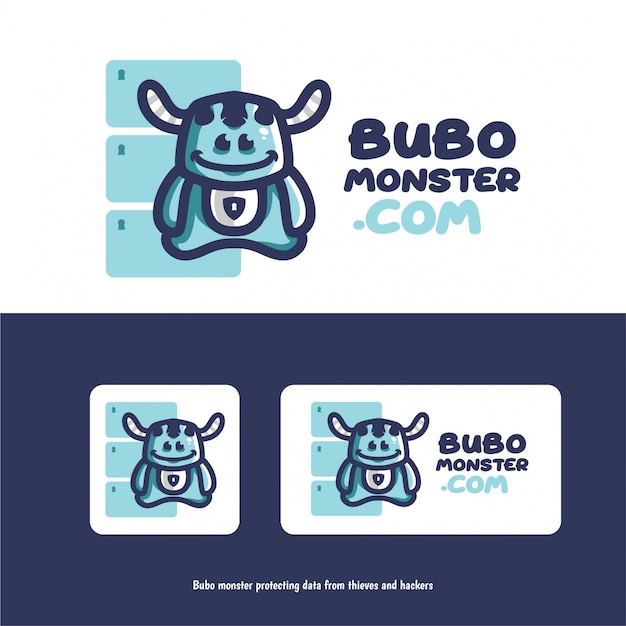 Vector bubo monster defender logo