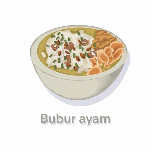 Vettore bubur ayam