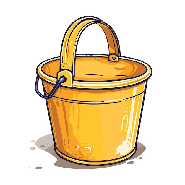 Bucket cartoon geïsoleerde doorzichtige achtergrondbeelden