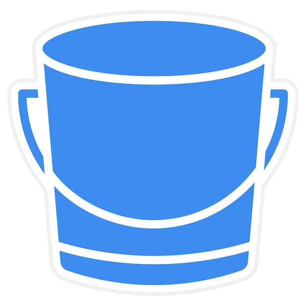 Vector bucket icon style