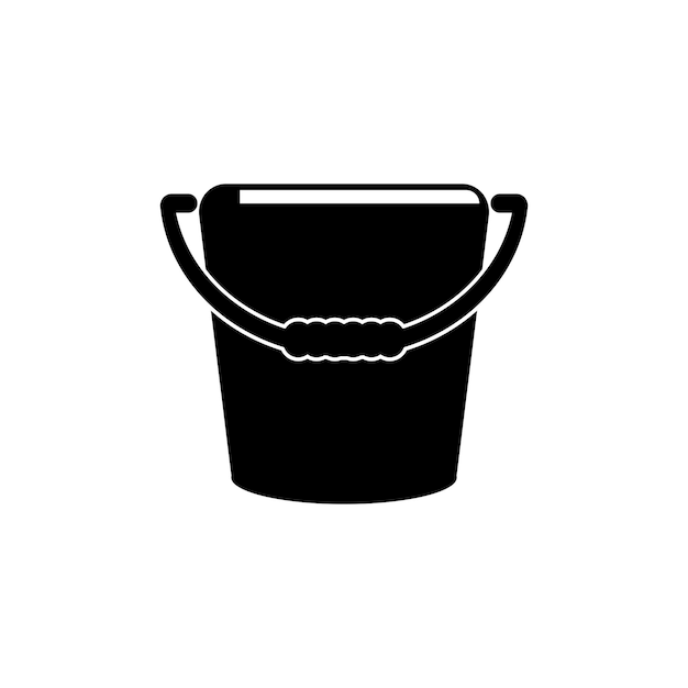 Bucket icon vector illustration simple design