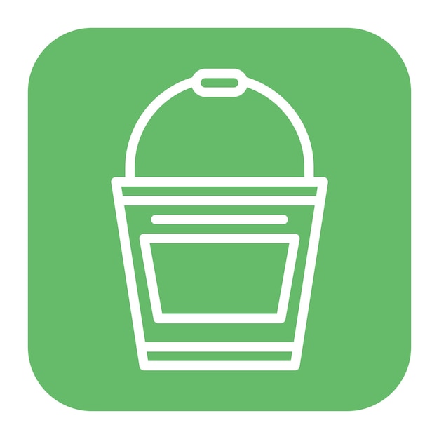 Bucket icon vector image Can be used for Luxury