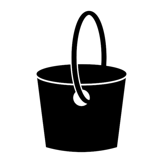 Vector bucket icon vector