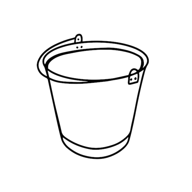 Bucket isolated on a white background