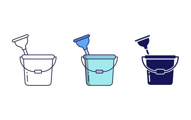 Bucket Plunger vector icon