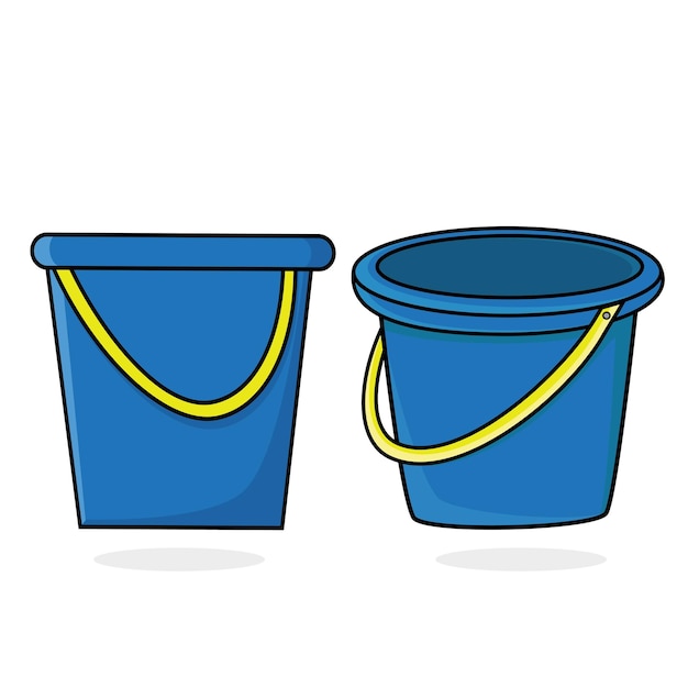 bucketbucket with sand beach toys for kids vector basket sandpit