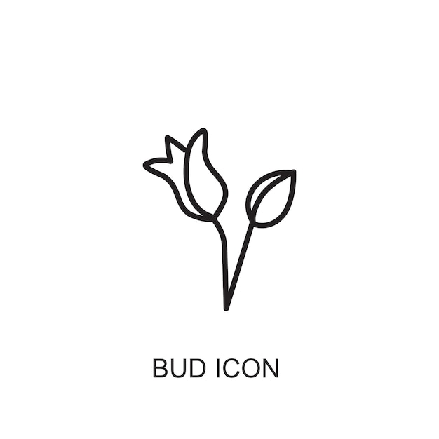 Bud vector icon icon