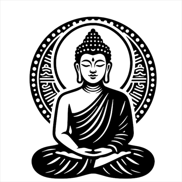 Vector budda svg