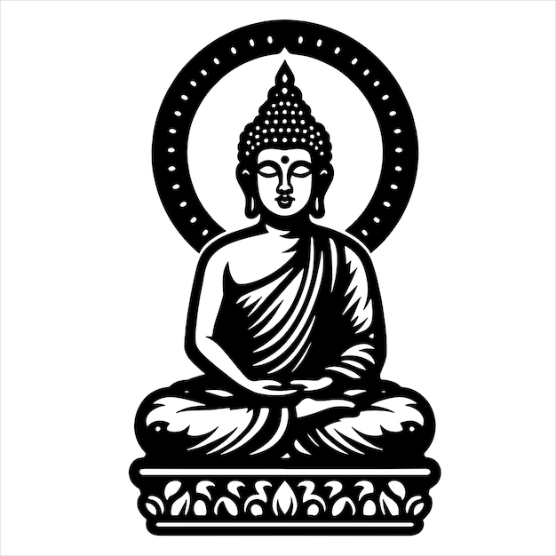 Vector budda svg