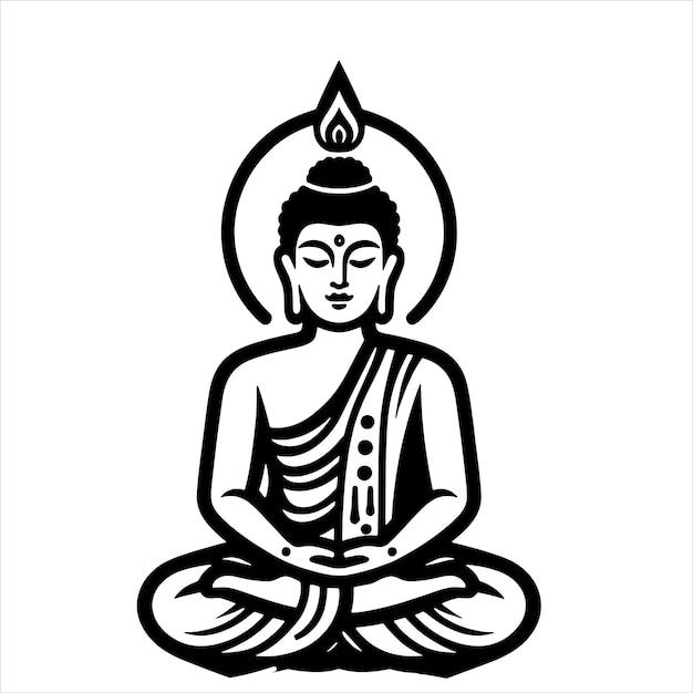 Vector budda svg